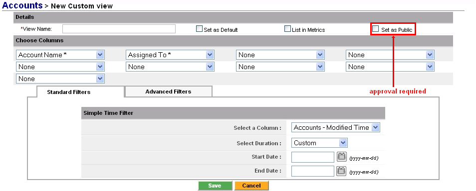 Create Custom List - Edit View