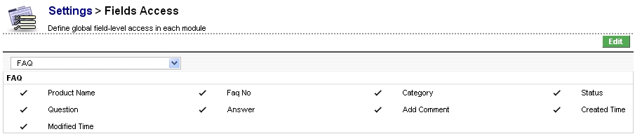 Fields Manager for Calendar