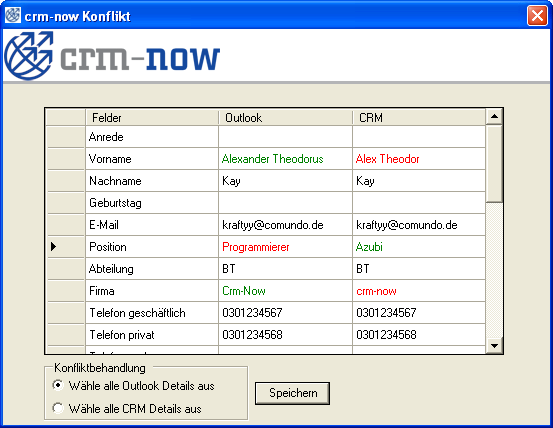 Ein Konflikt tritt auf