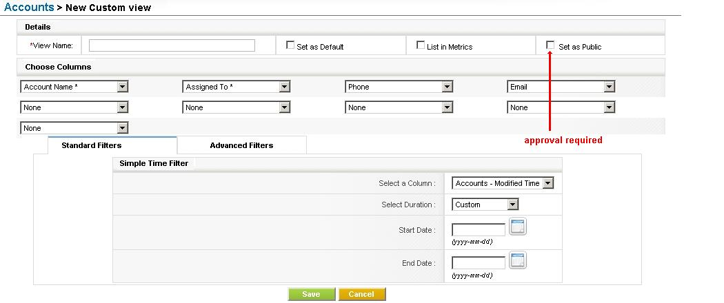 Create Custom List - Edit View