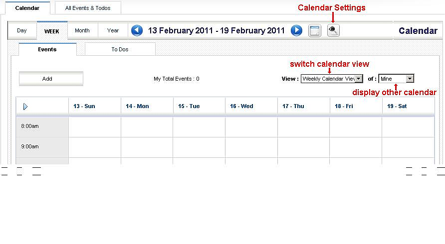 Calendar - Hour View