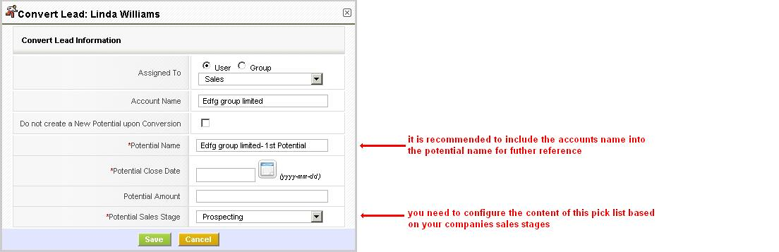 Convert Leads