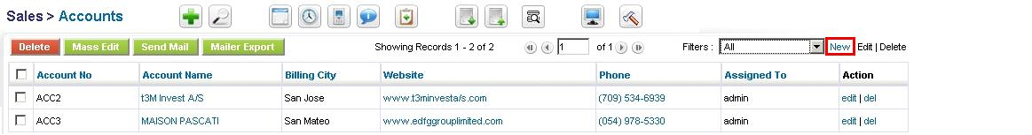 Access the Create List View