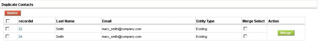 Duplicate Search Result