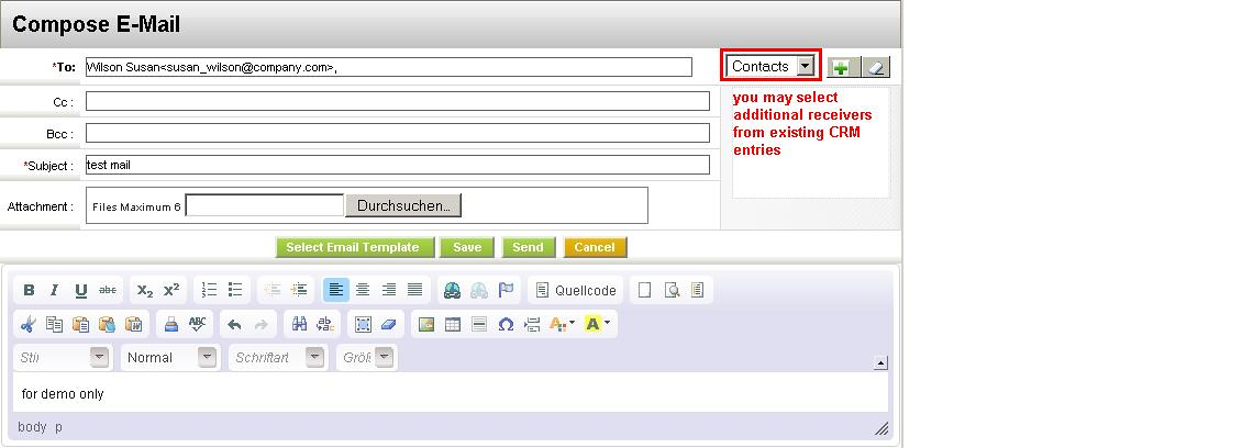 Compose an Email