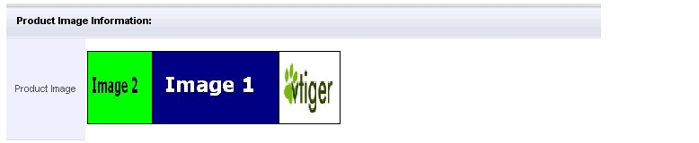 Display of multiple images for products